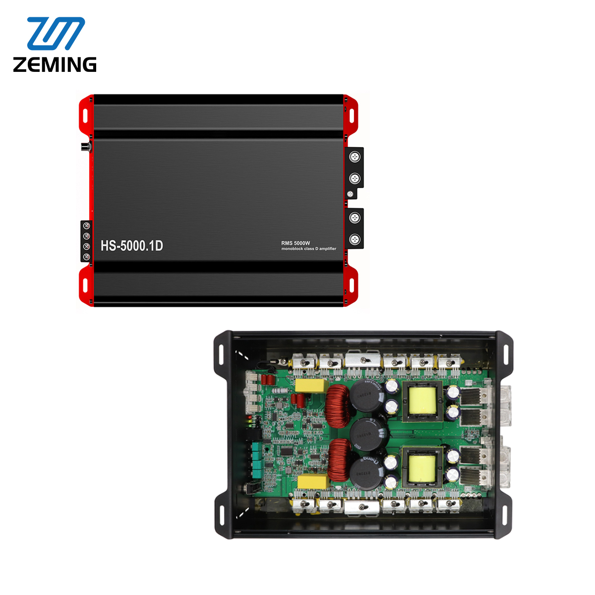 Monoblock Car Amplifier 5000W - แอมพลิฟายเออร์ซับวูฟเฟอร์ 5000W โมโนบล็อก คลาส D ระดับแข่งขัน
