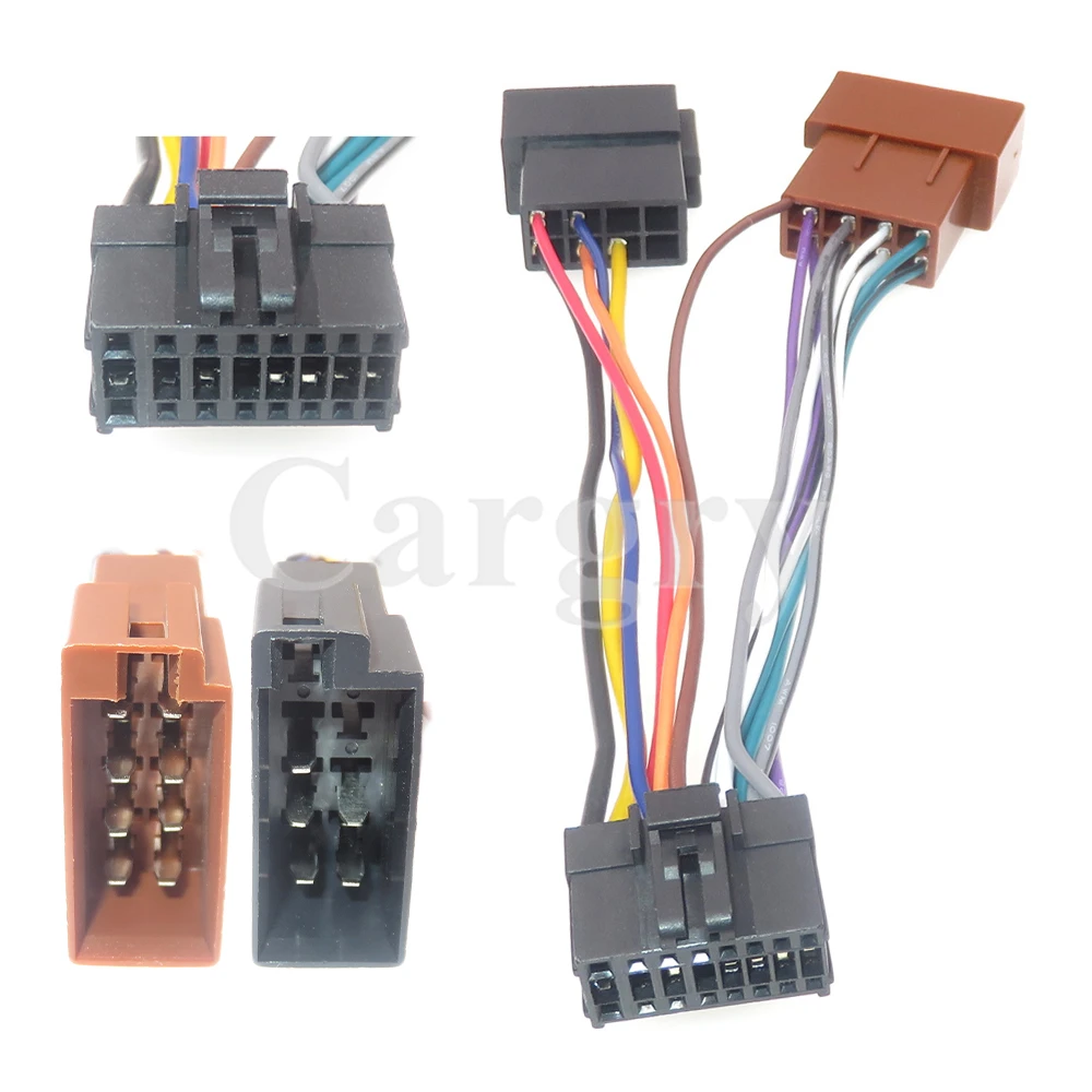 Car Audio Line Output Converter - ชุดสายเคเบิล ISO แบบ 16 พิน 1