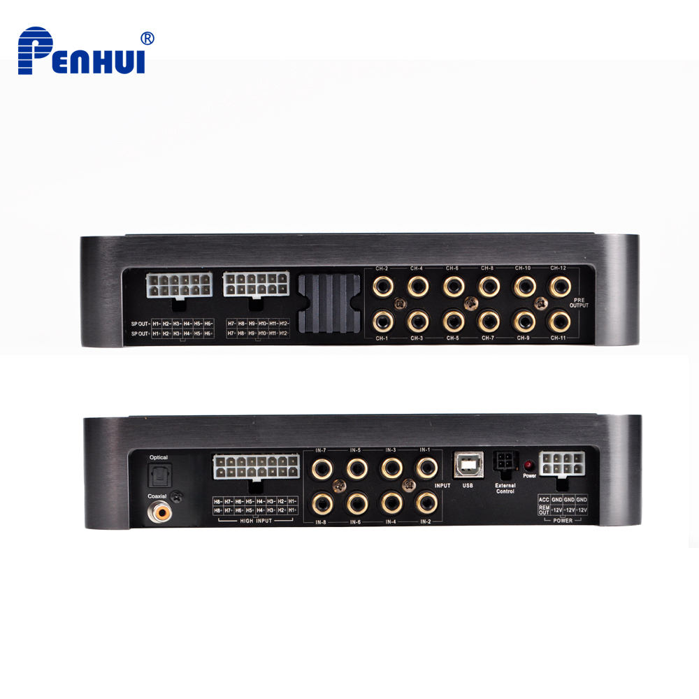 Car Dsp 12 Channel Optical - แอมพลิฟายเออร์ DSP รถยนต์อเนกประสงค์ 768W 12 แชนแนล