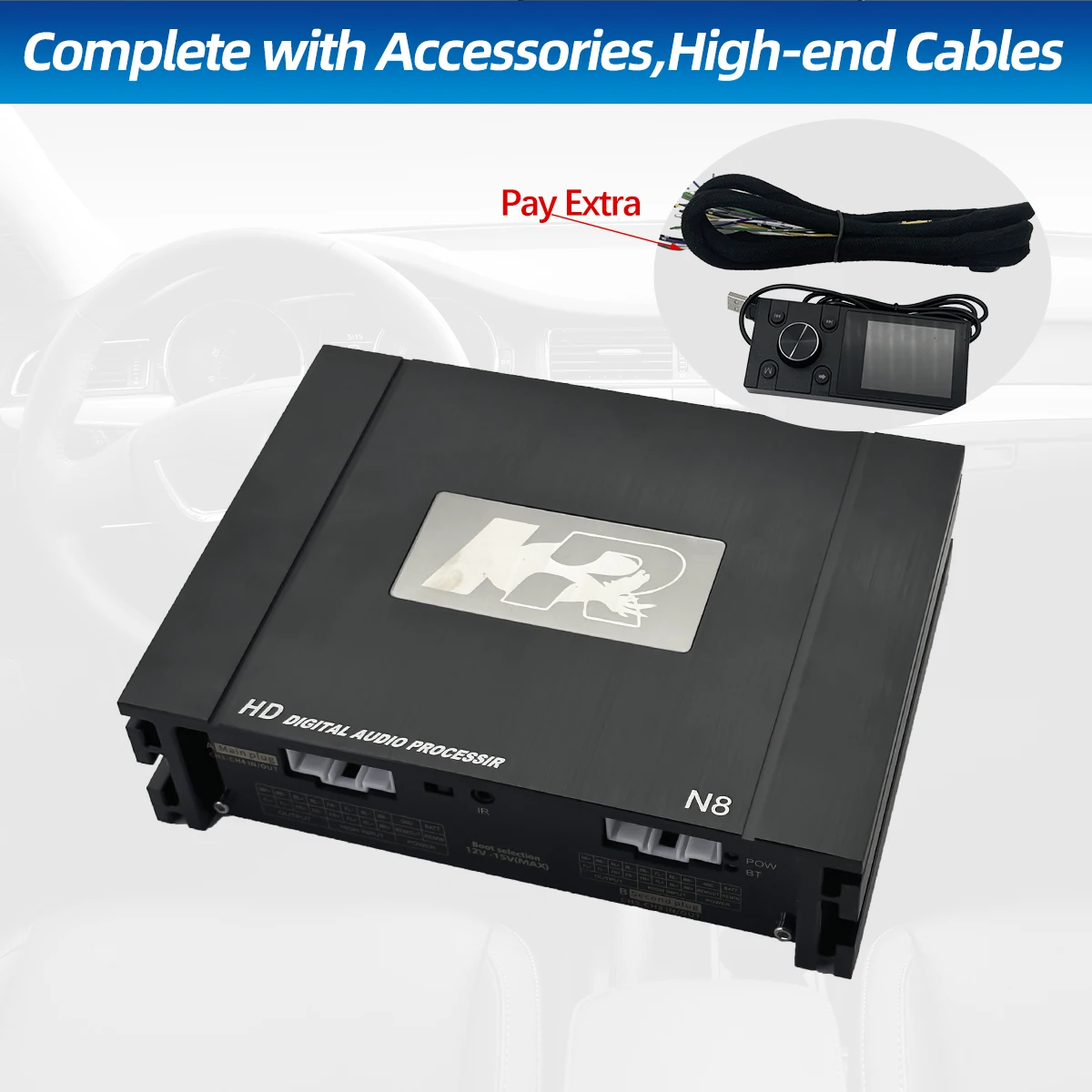 Car Dsp Processor 31 Band Eq - เครื่องขยายเสียงรถยนต์ 2025 Zeming NK-N8 31 แบนด์