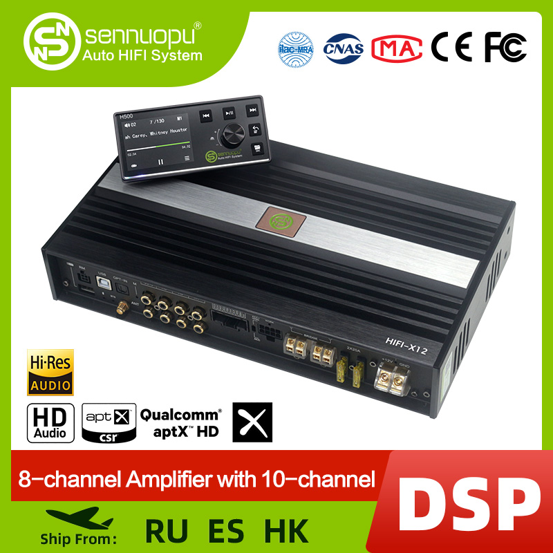 Car Dsp Amplifier 8 Channel - Sennuopu X12 10 ช่องโปรเซสเซอร์ Dsp Bluetooth
