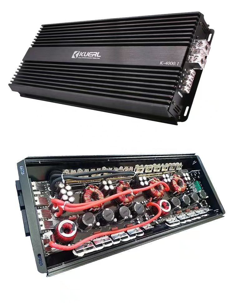 Car Audio Amplifier 4 Channel 2000W - เพาเวอร์แอมป์รถยนต์คลาส D ช่องเดียว RMS 3500W@1Ω/RMS 2000W@2Ω/RMS