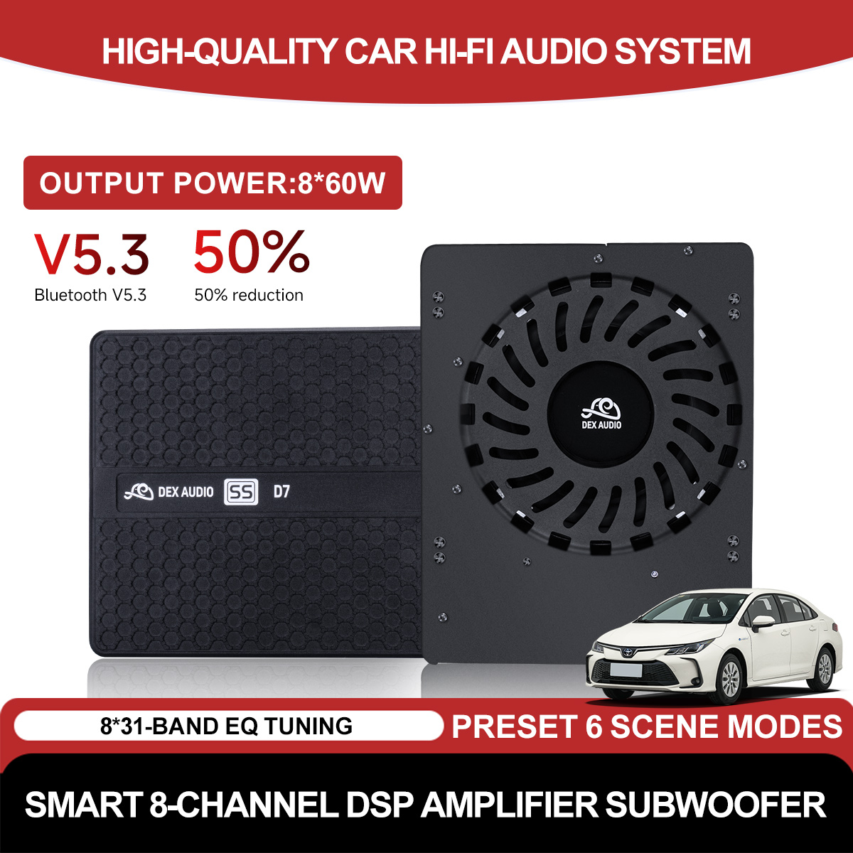 Car Dsp Amplifier 8 Channel - เครื่องขยายเสียงดิจิตอล DSP 8 แชนแนล สำหรับรถยนต์ รุ่นใหม่