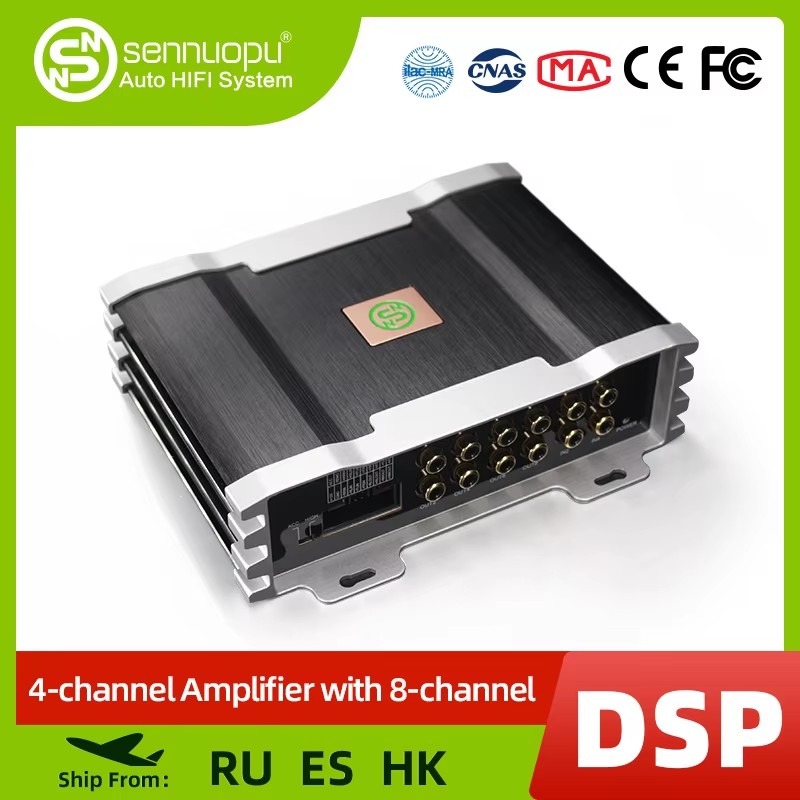 Car Dsp Amplifier 8 Channel - เครื่องขยายเสียงรถยนต์ Sennuopu X10B 4 แชนแนล พร้อมโปรเซสเซอร์เสียง