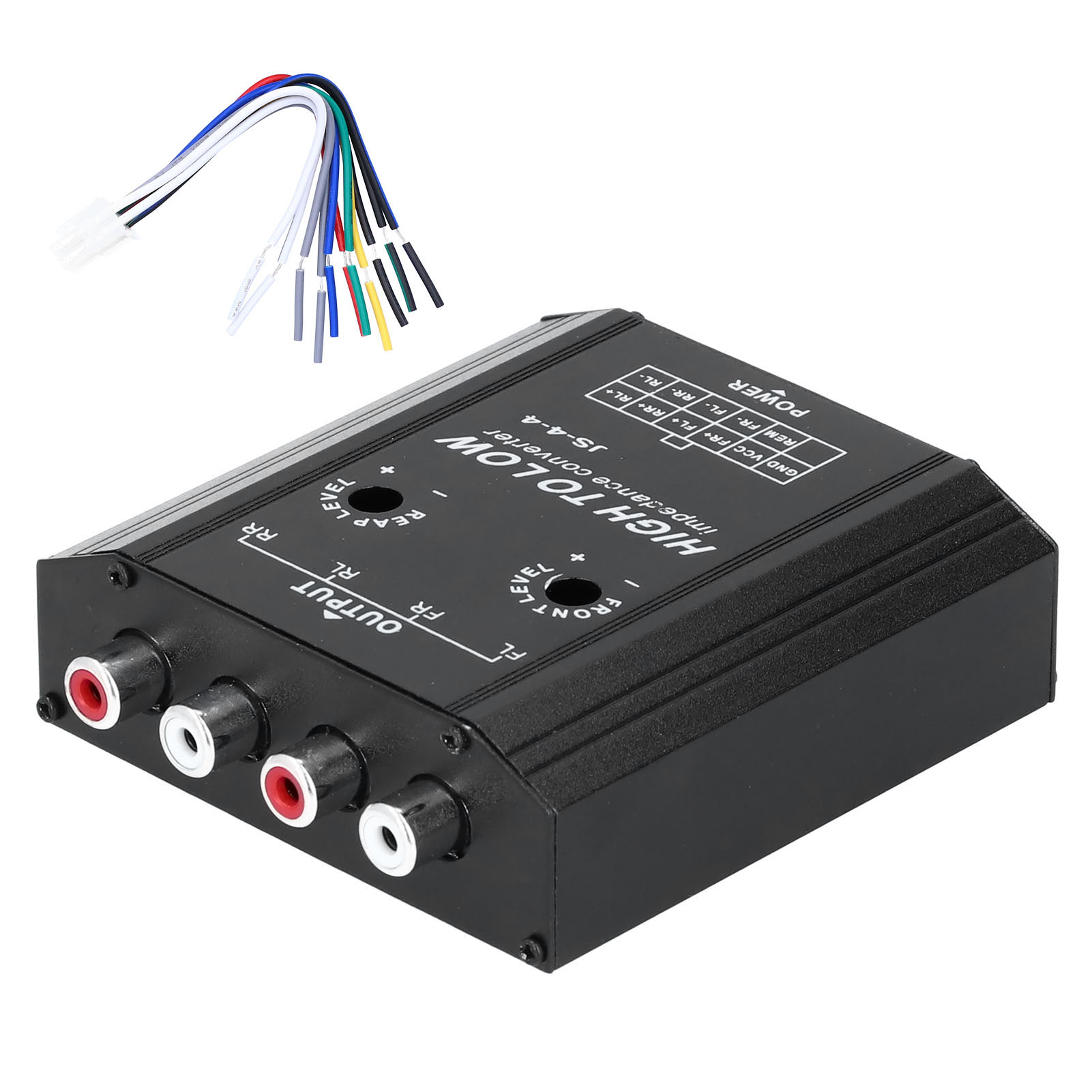 Car Audio Line Output Converter - ตัวแปลงอิมพีแดนซ์เสียง 12V 4 ช่องสัญญาณ แบบ High