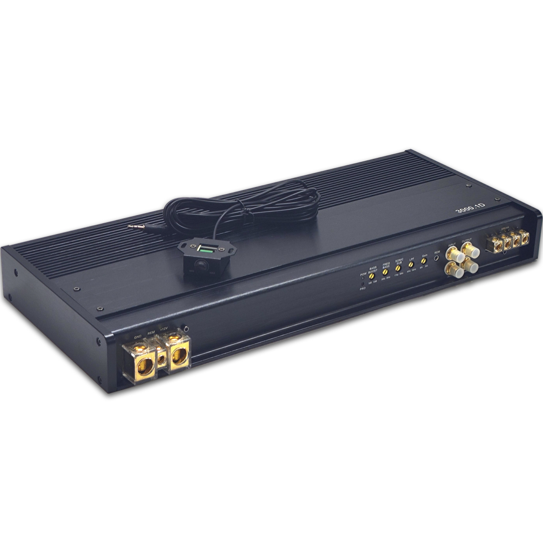 Car Subwoofer Amplifier 3000W Rms - แอมพลิฟายเออร์ซับวูฟเฟอร์รถยนต์แบบโมโนบล็อก 3k กำลังขับ RMS 3000 วัตต์