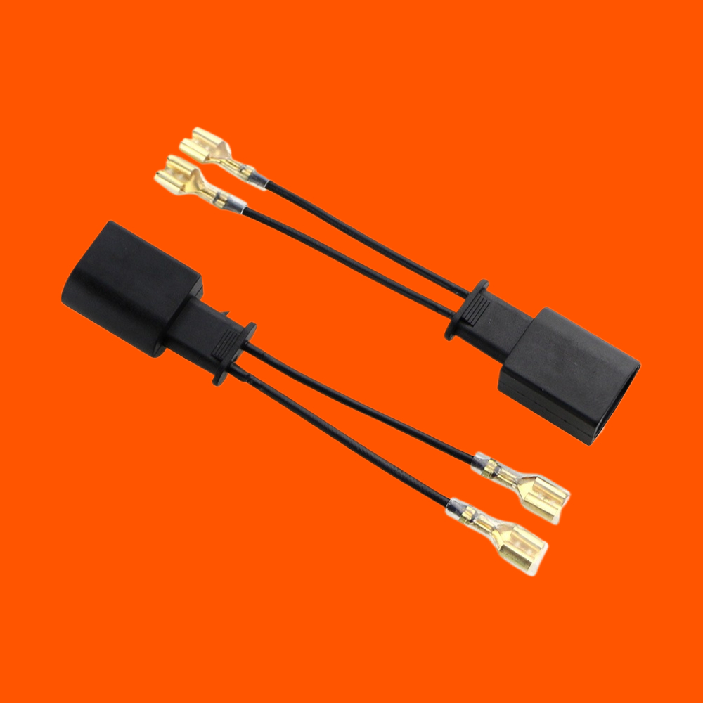 Car Audio Line Output Converter - สายแปลงแตรลมไฟฟ้าสำหรับลำโพงรถยนต์ 2 ชิ้น พร้อมปลั๊กอะแดปเตอร์ ไม่ทำลายสาย สำหรับรถยนต์
