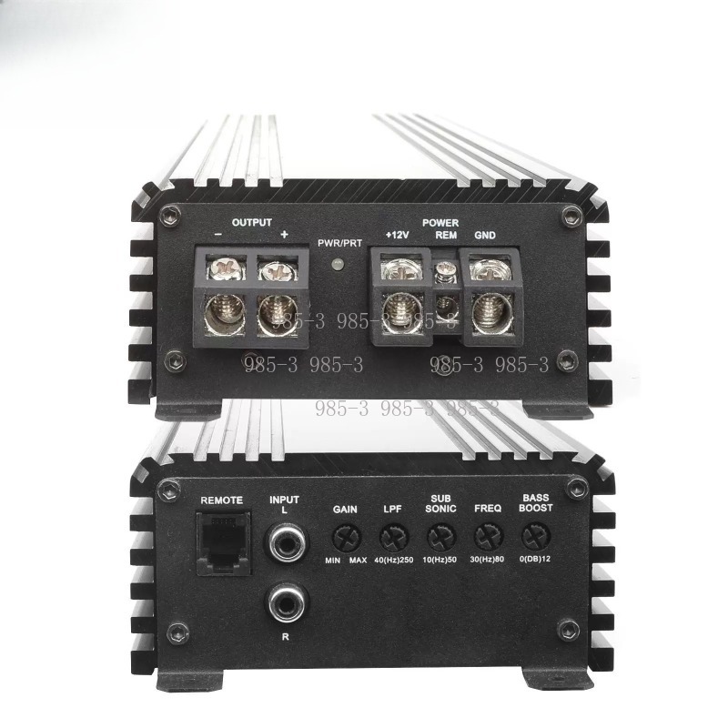 Car Amplifier Class D 1 Ohm Stable - แอมพลิฟายเออร์รถยนต์แบบโมโน คลาส D, 2500 วัตต์ RMS,