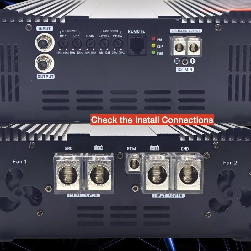 แอมพลิฟายเออร์ซับวูฟเฟอร์สำหรั - Car Amplifier Class D 1 Ohm Stable บทวิจารณ์และราคา