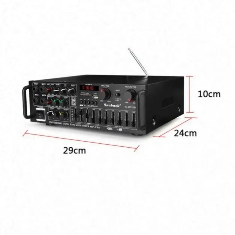 เครื่องขยายเสียงระดับมืออาชีพ  - Car Audio Amplifier 4 Channel 2000W บทวิจารณ์และราคา