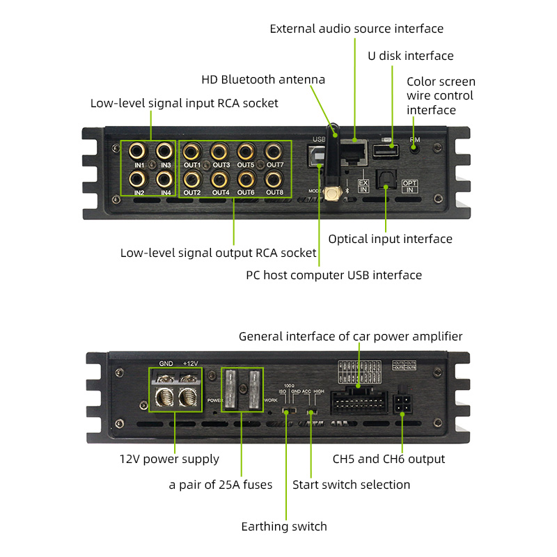 Sennuopu X680 8 ช่อง DSP เสียง - Car Dsp Amplifier 8 Channel บทวิจารณ์และราคา