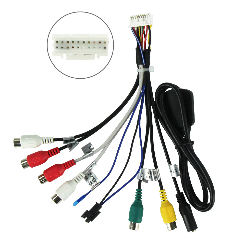 MEKEDE 20 Pin RCA Audio Video  - Car Audio Line Output Converter บทวิจารณ์และราคา