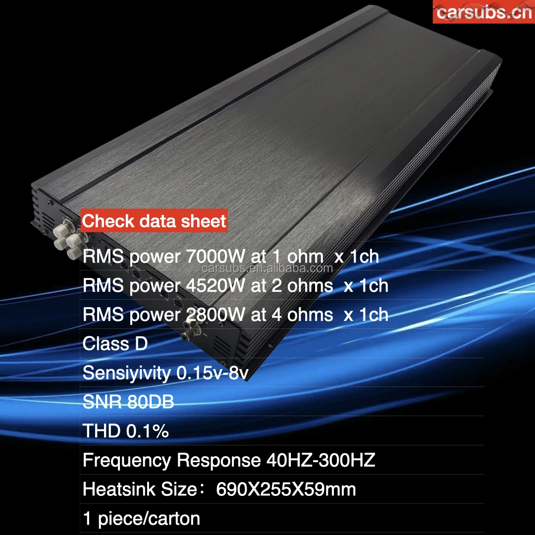 แอมป์ซับวูฟเฟอร์รถยนต์ 7K บอร์ - Car Amplifier Class D 1 Ohm Stable บทวิจารณ์และราคา