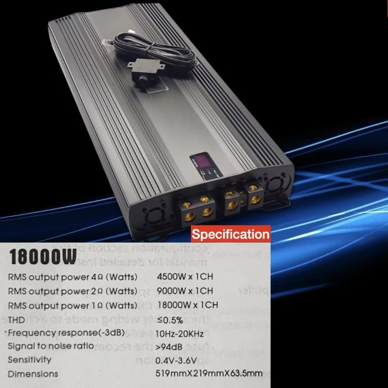 แอมป์ซับวูฟเฟอร์รถยนต์ 1 โอห์ม - Car Amplifier Class D 1 Ohm Stable บทวิจารณ์และราคา