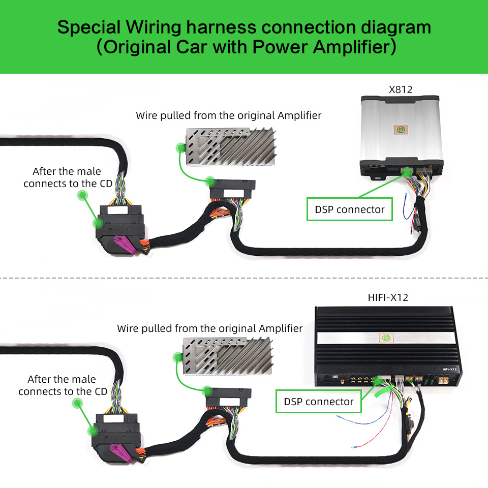 ISO 8ช่อง DSP ชุดสายไฟพิเศษสำห - Car Dsp Amplifier 8 Channel บทวิจารณ์และราคา