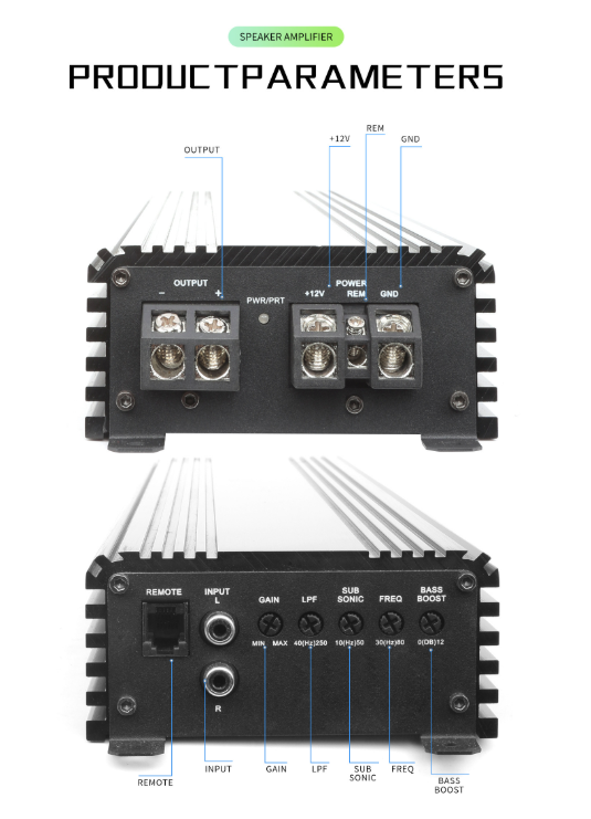 แอมพลิฟายเออร์รถยนต์โมโน 2500W - Car Amplifier Class D 1 Ohm Stable บทวิจารณ์และราคา
