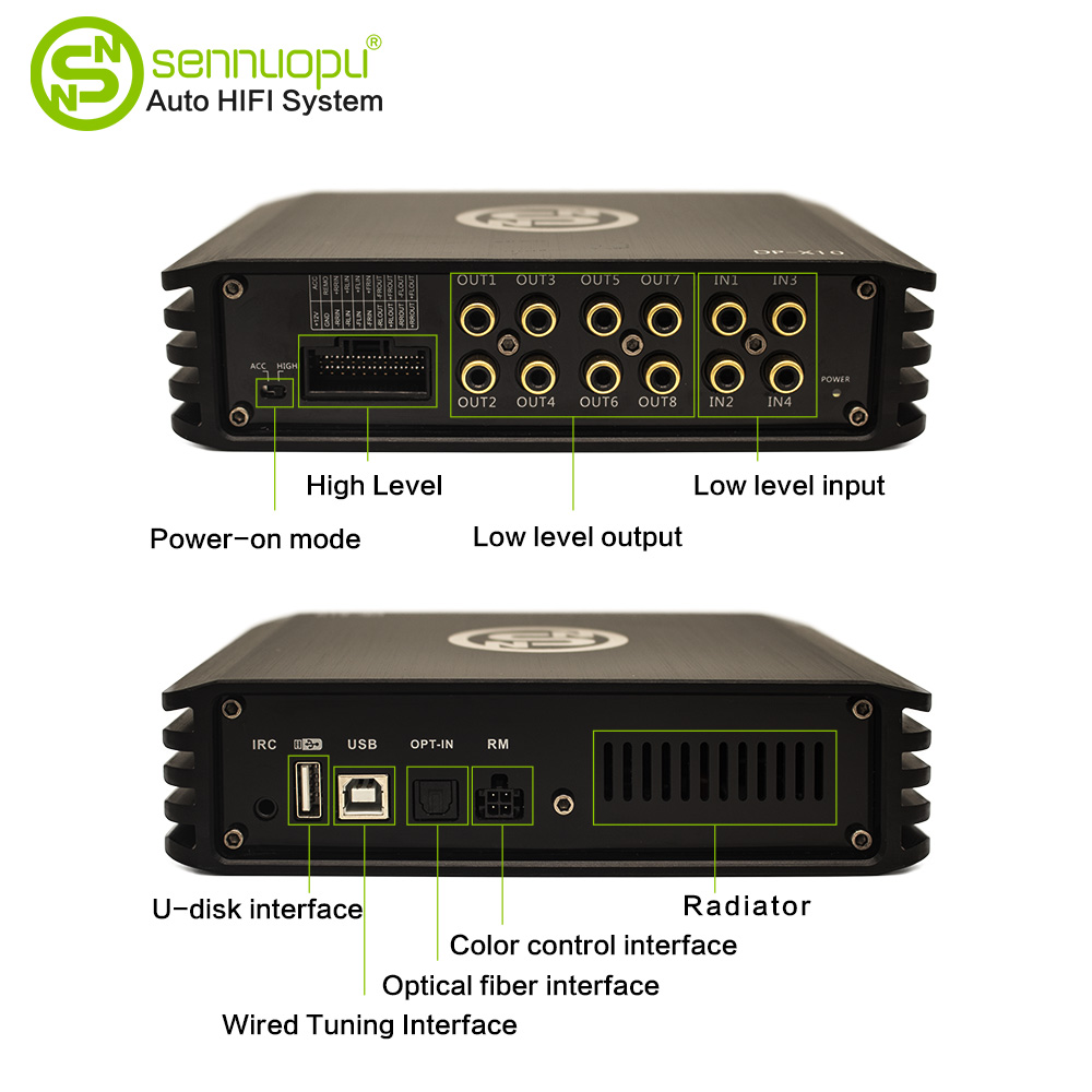 Sennuopu DP X10 เครื่องเสียงรถ - Car Dsp Amplifier 8 Channel บทวิจารณ์และราคา