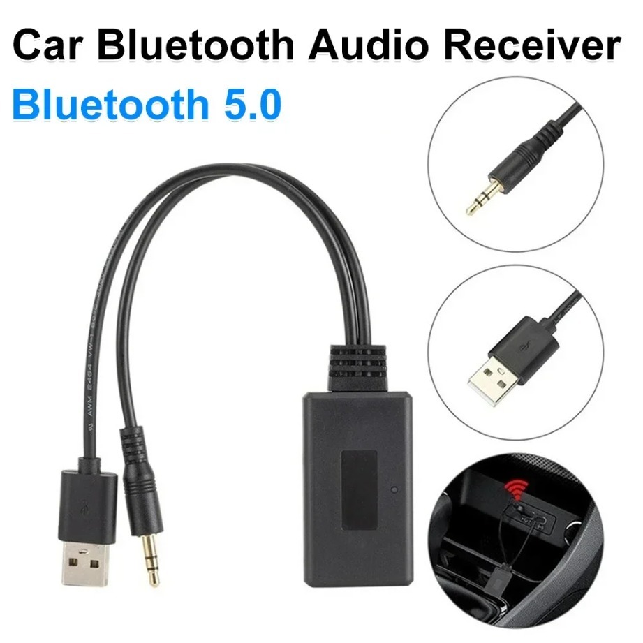 อะแดปเตอร์เสียงบลูทูธ Aux 3.5  - Car Audio Line Output Converter บทวิจารณ์และราคา