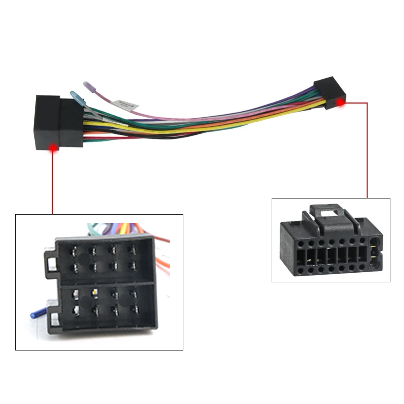 ปลั๊ก 16 พินสาย ISO มาตรฐานอะแ - Car Audio Line Output Converter บทวิจารณ์และราคา