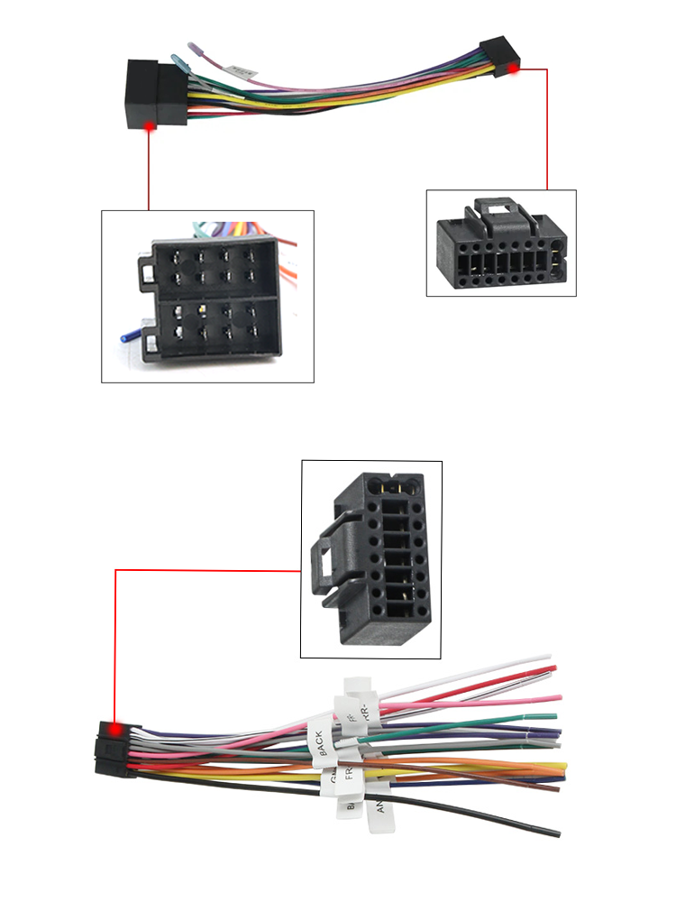 ปลั๊ก 16 พินสาย ISO มาตรฐานอะแ - Car Audio Line Output Converter บทวิจารณ์และราคา