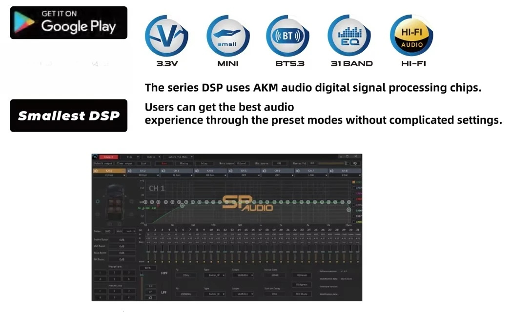 2025 ใหม่ EQ 31 แบนด์ 20Hz-20K - Car Dsp Processor 31 Band Eq บทวิจารณ์และราคา