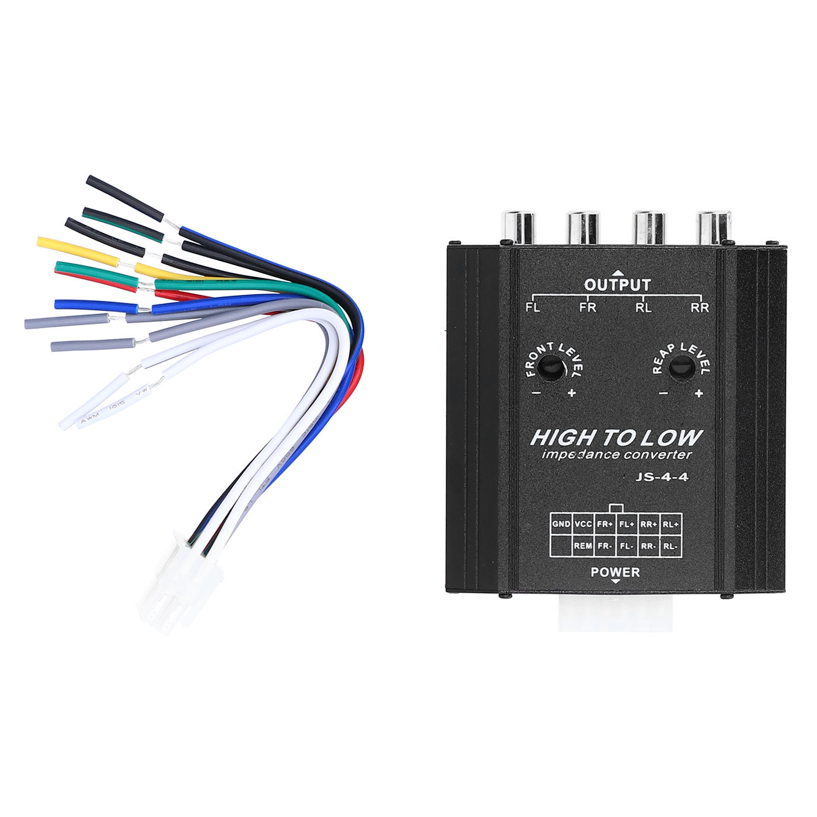 ตัวแปลงอิมพีแดนซ์เสียง 12V 4 ช - Car Audio Line Output Converter บทวิจารณ์และราคา