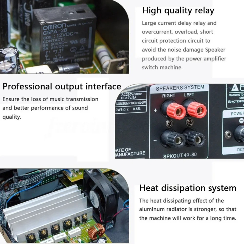 แอมพลิฟายเออร์เสียงไฮไฟ 2 แชนแ - Car Audio Amplifier 4 Channel 2000W บทวิจารณ์และราคา