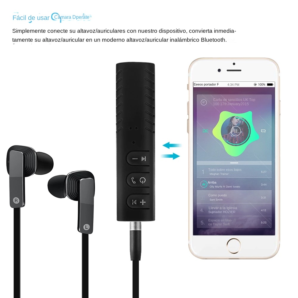 2 อิน 1 ไร้สายบลูทูธ 5.0 ตัวรั - Car Audio Line Output Converter บทวิจารณ์และราคา