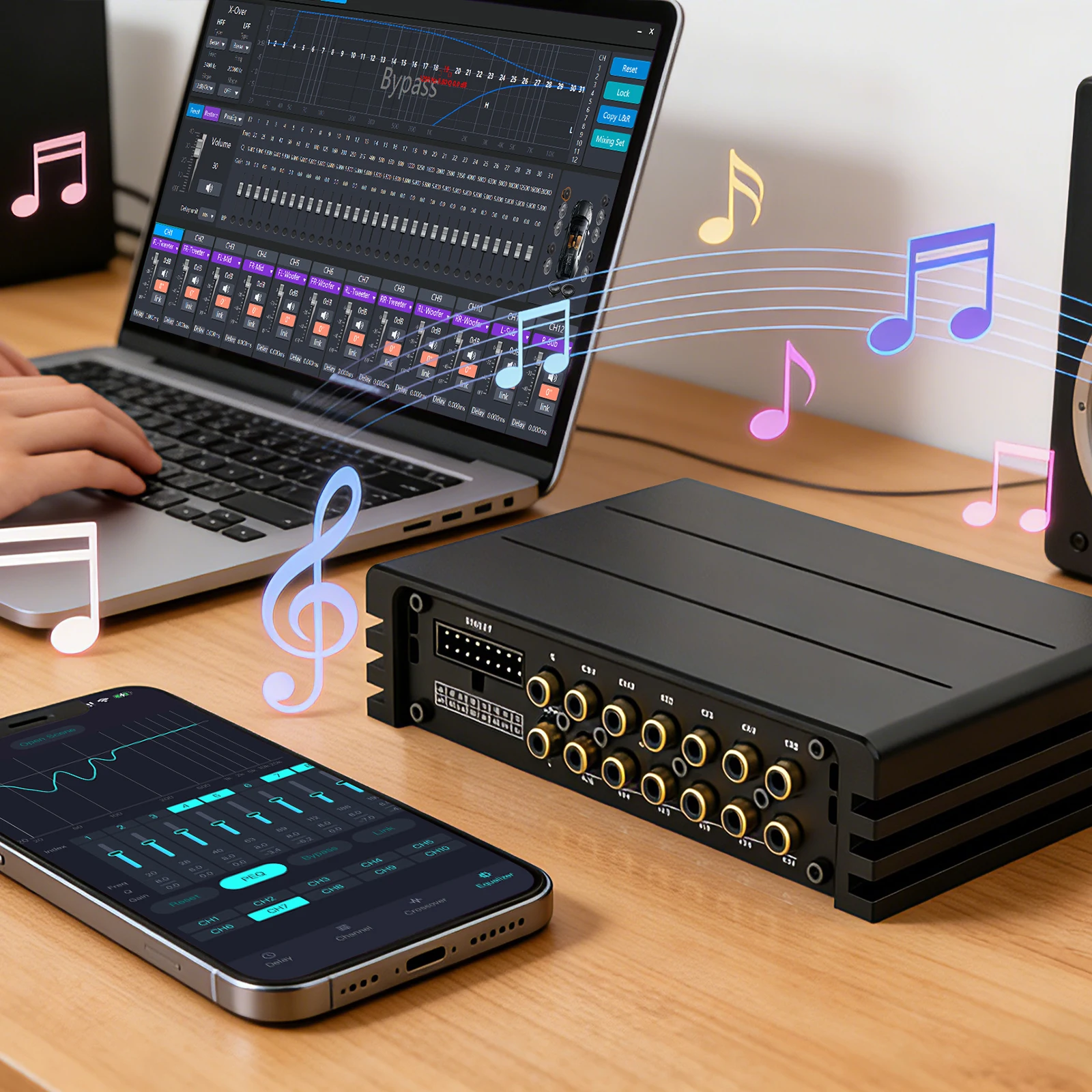 E812.8A แอมพลิฟายเออร์ DSP สำห - Car Dsp Amplifier 8 Channel บทวิจารณ์และราคา